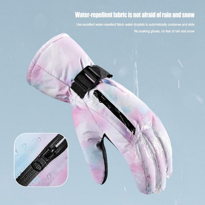 Muškarci, žene, zimske skijaške rukavice, vodootporne rukavice za snowboard s ekranom osjetljivim na dodir, za muškarce, žene, tople zimske rukavice za hladno vrijeme