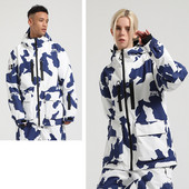 Nauja aukščiausios kokybės slidinėjimo striukė moteriška lauko snieglenčių striukė Vyriška slidinėjimo komplektas su gobtuvu, vėjui atsparus, vandeniui atsparus laisvas žieminis drabužis, storas, šiltas