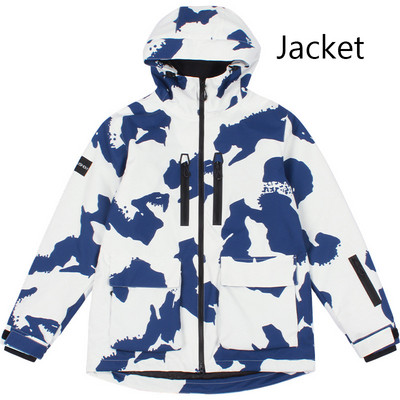 Nauja aukščiausios kokybės slidinėjimo striukė moteriška lauko snieglenčių striukė Vyriška slidinėjimo komplektas su gobtuvu, vėjui atsparus, vandeniui atsparus laisvas žieminis drabužis, storas, šiltas