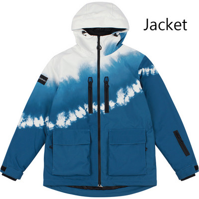 Nauja aukščiausios kokybės slidinėjimo striukė moteriška lauko snieglenčių striukė Vyriška slidinėjimo komplektas su gobtuvu, vėjui atsparus, vandeniui atsparus laisvas žieminis drabužis, storas, šiltas