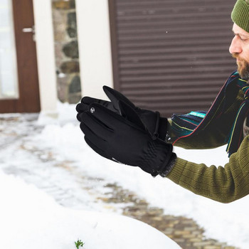 Αδιάβροχα χειμερινά γάντια οθόνη αφής αδιάβροχα αντιανεμικά γάντια υπαίθρια σπορ Ζεστή ποδηλασία γάντια για χιόνι Full Finger