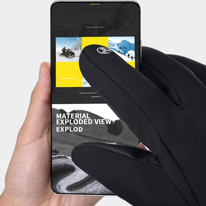 Neperšlampamos žieminės pirštinės Jutiklinis ekranas Neperšlampamos vėjui atsparios pirštinės Lauko Sportas Šiltas Važiavimas Dviračiu Slidinėjimo Pirštinės Pilnas pirštas