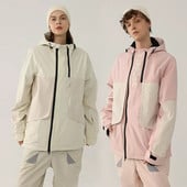 Nauja aukščiausios kokybės slidinėjimo striukė Moteriška lauko sportinė snieglenčių striukė Vyriška slidinėjimo kostiumas pastorintas, šiltas, atsparus vėjui, vandeniui atsparus žieminis drabužis