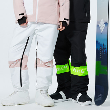 2022 Зимни топли мъжки ски панталони Дамски ски гащеризони Водоустойчиви дамски планински спортни панталони за сняг Сноуборд Анцуг Дрехи
