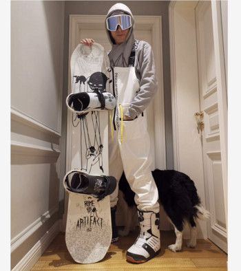 Нов гащеризон от една част Ски панталони Мъже Жени Гащеризон за сноуборд на открито Полар Ветроустойчив Водоустойчив панталон за сняг Облекло Ски костюм