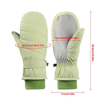 Ски ръкавици 1 чифт водоустойчиви ски ръкавици за сняг Зимни термични ръкавици Меки и удобни топли ръкавици за открито