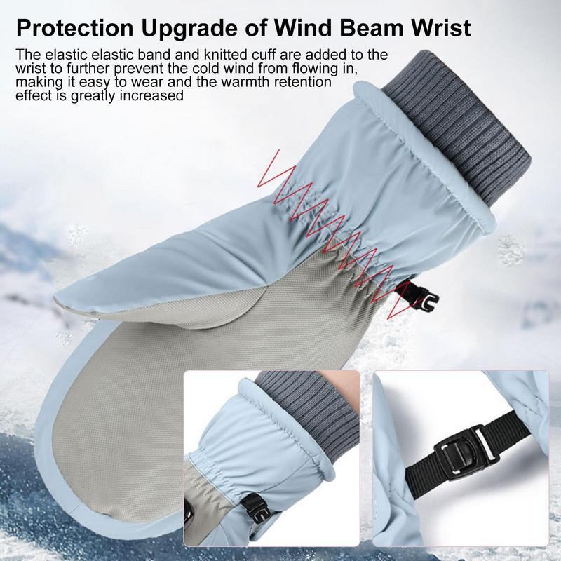 Skijaške rukavice 1 par vodootpornih skijaških rukavica za snijeg Zimske termalne rukavice Meke i udobne tople rukavice za vani