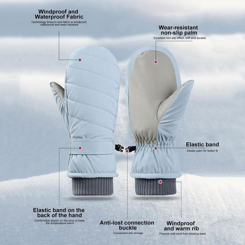 Skijaške rukavice 1 par vodootpornih skijaških rukavica za snijeg Zimske termalne rukavice Meke i udobne tople rukavice za vani