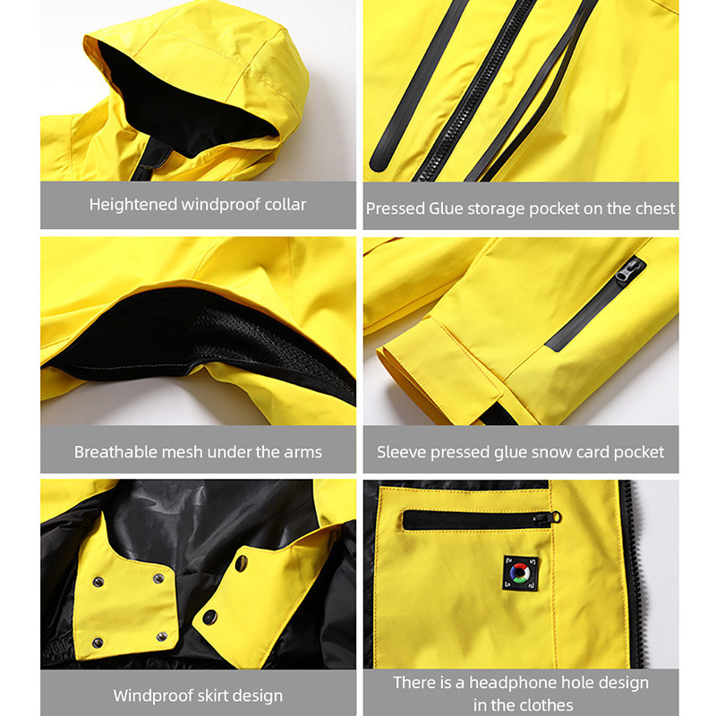 Naujos snieglenčių striukės Vyriški žiemos įrankiai slidinėjimo striukė lauke, šilta, atspari vėjui ir vandeniui atspari slidinėjimo kostiumai Prabangūs sniego striukės moterims