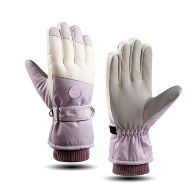 Naujos slidinėjimo pirštinės vyrams ir moterims, važiuojantiems motociklais Apsaugos nuo vandens purslų jutiklinis ekranas, neslystantis ir aksominis vėjui atsparus žieminis