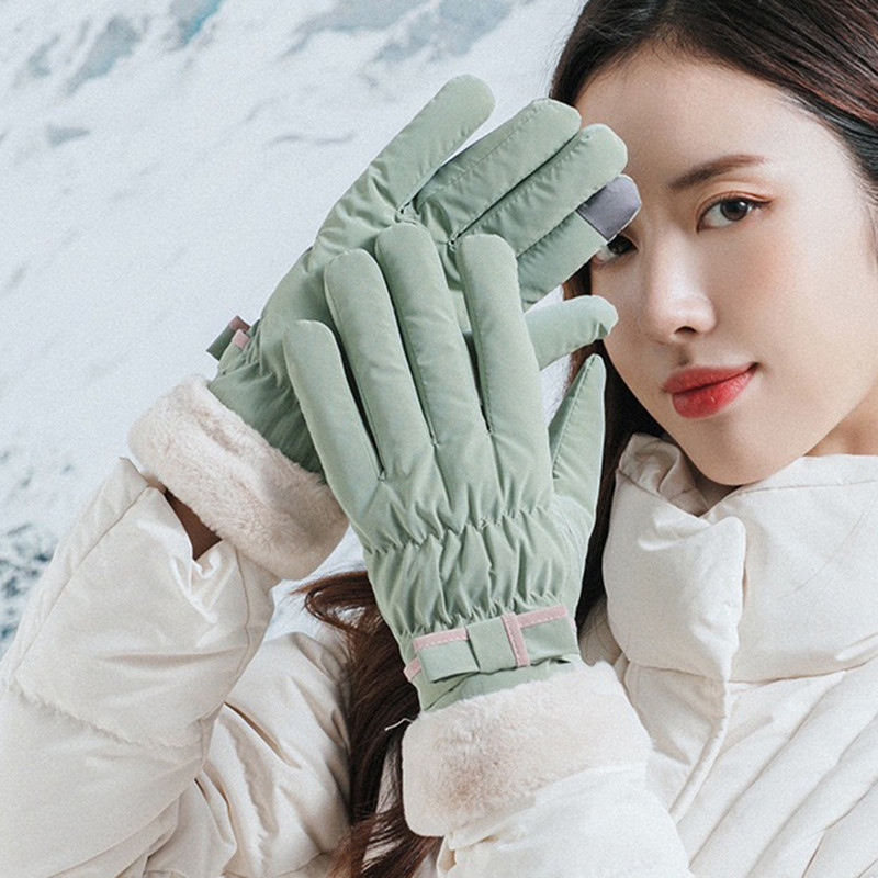 Žiemos šiltos pirštinės Vairavimas Dviratis Sportas Liečiamas ekranas Pirštinės Moteriškos Snieglentės Pirštinės Neperšlampamos Motociklų Terminės sniego pirštinės
