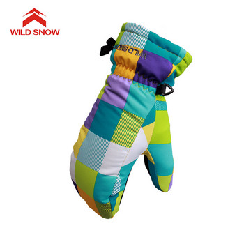 Wild Snow 2018 Чисто нови детски ски ръкавици Ветроустойчиви Водоустойчиви Топли дишащи ръкавици Безплатна доставка