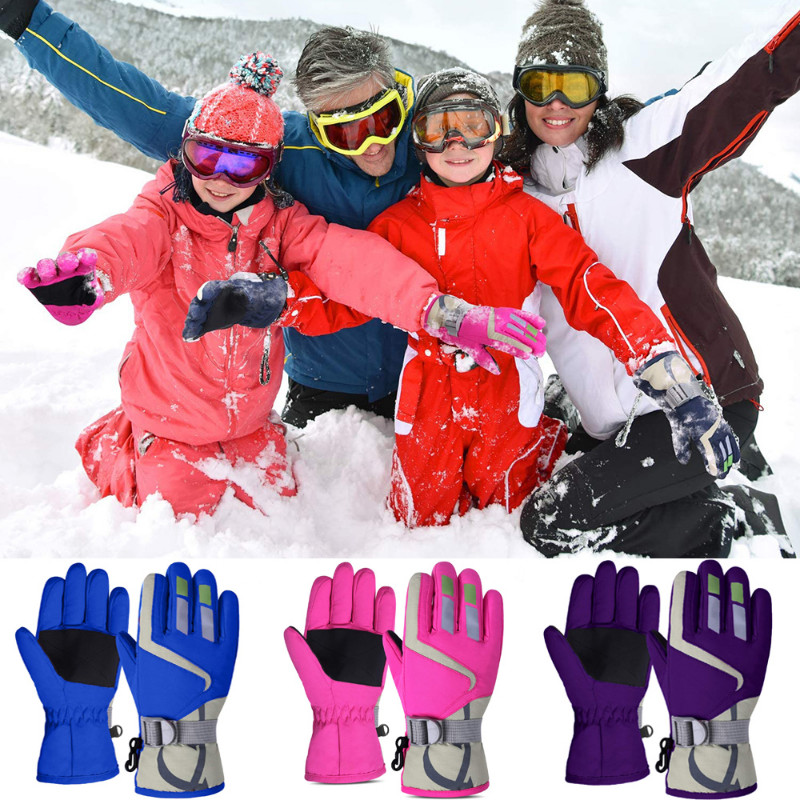 Zimske rukavice za skijanje Vanjske tople rukavice za skijanje Muške i ženske zimske vunene vodootporne dječje tople rukavice za skijanje
