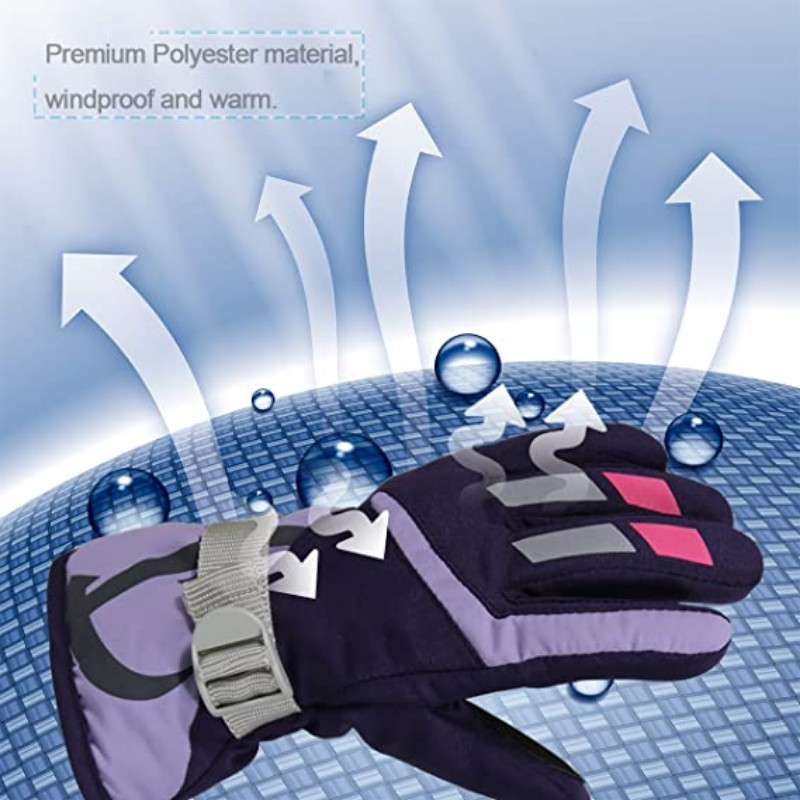 Zimske rukavice za skijanje Vanjske tople rukavice za skijanje Muške i ženske zimske vunene vodootporne dječje tople rukavice za skijanje