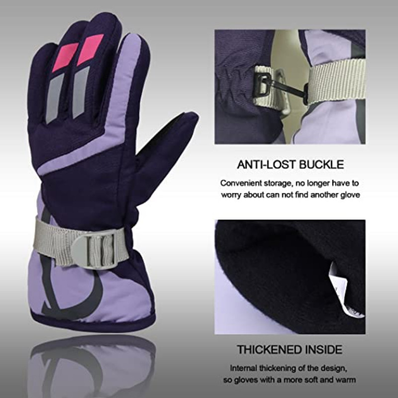 Zimske rukavice za skijanje Vanjske tople rukavice za skijanje Muške i ženske zimske vunene vodootporne dječje tople rukavice za skijanje