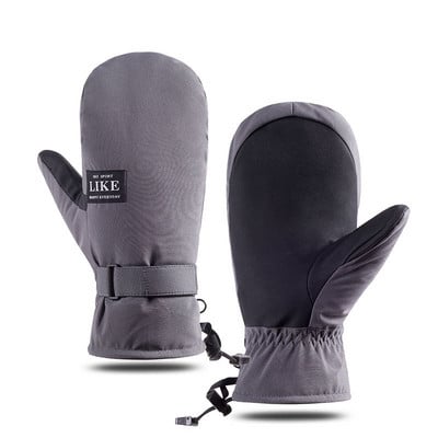 Žiemos šiltos slidinėjimo pirštinės Vyrai Moterys Lauke Neperšlampamas vėjas sustorėjęs jutiklinis ekranas Bėgimas dviratininkai Jojimas snieglenčių pirštinės Sportinės kumštinės pirštinės