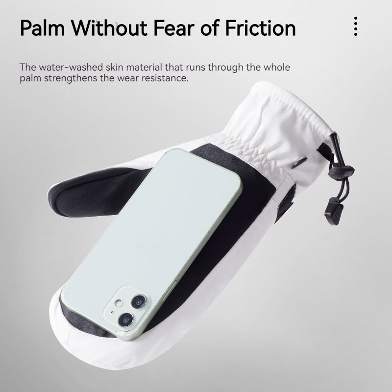 Žiemos šiltos slidinėjimo pirštinės Vyrai Moterys Lauke Neperšlampamas vėjas sustorėjęs jutiklinis ekranas Bėgimas dviratininkai Jojimas snieglenčių pirštinės Sportinės kumštinės pirštinės