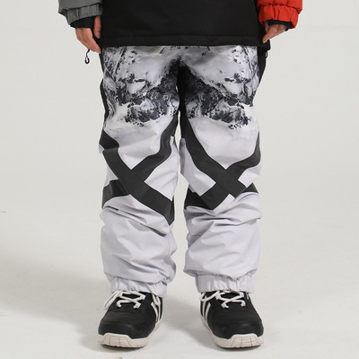 Muškarci Žene Prevelike skijaške hlače Zimske vanjske tople vodootporne vodootporne reflektirajuće hlače za snowboarding Ženske muške skijaške hlače