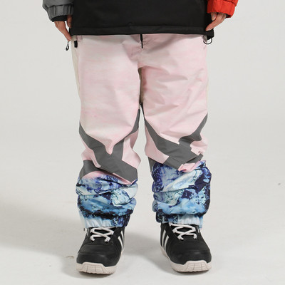 Muškarci Žene Prevelike skijaške hlače Zimske vanjske tople vodootporne vodootporne reflektirajuće hlače za snowboarding Ženske muške skijaške hlače