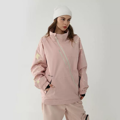 Nova zimska skijaška majica, ženska jakna za skijanje na otvorenom, muško skijaško odijelo, otporna na vjetar, vodootporna, topla odjeća s kapuljačom