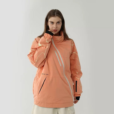 Nova zimska skijaška majica, ženska jakna za skijanje na otvorenom, muško skijaško odijelo, otporna na vjetar, vodootporna, topla odjeća s kapuljačom