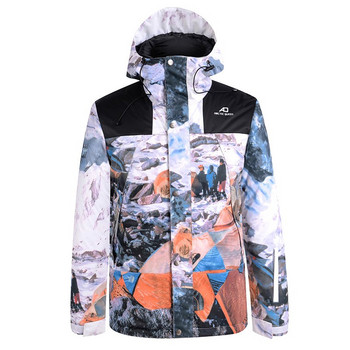 Дамско облекло за сноуборд Мъжки ново външно топло водоустойчиво ветроустойчиво дишащо зимно ски яке и панталони Комплект снежен костюм Марки