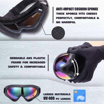 UV защита Спортни на открито Ски очила CS Армейски тактически военни очила Моторни шейни Велосипед Мотоциклетни защитни очила
