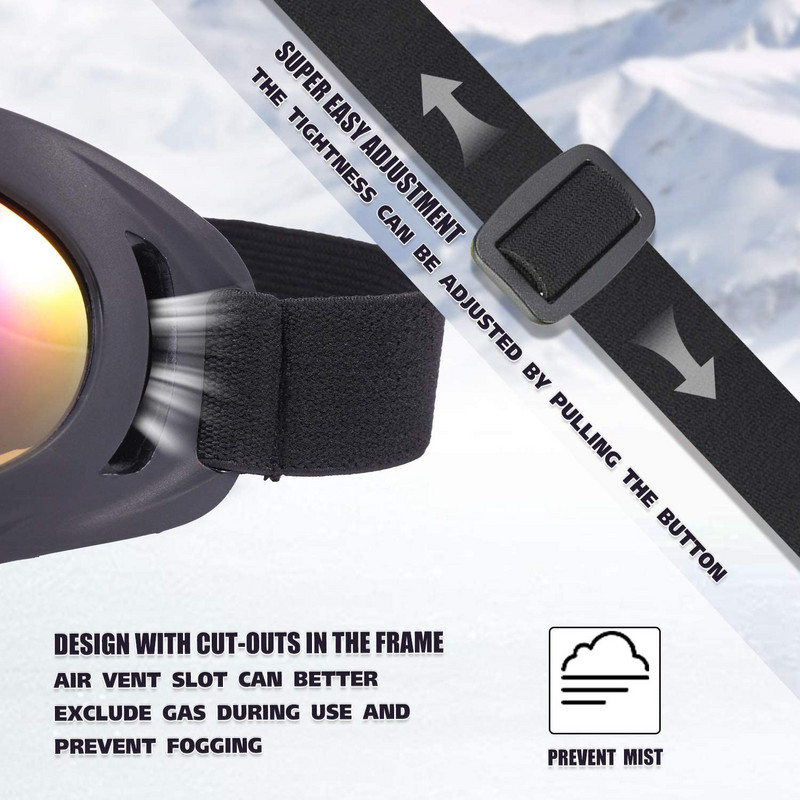 Apsauga nuo UV spindulių lauko sportiniai slidinėjimo akiniai CS armijos taktiniai kariniai akiniai sniego motociklo dviračio motociklo apsauginiai akiniai