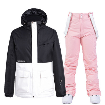 2022 m. žiema Nauji slidinėjimo kostiumai Moteriški Vyriški Kombinezonai Lauko Snieglentės Striukė Pastorinta Šiltos Kelnės Slidinėjimo rinkinys Drabužiai Neperšlampami Neperšlampami