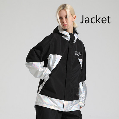 2023 m. žiemos nauja slidinėjimo striukė Vyriška Moteriška viršutinė snieglenčių striukė, šilta, atspari vėjui ir vandeniui, žygio striukės su gobtuvu slidinėjimo kostiumas