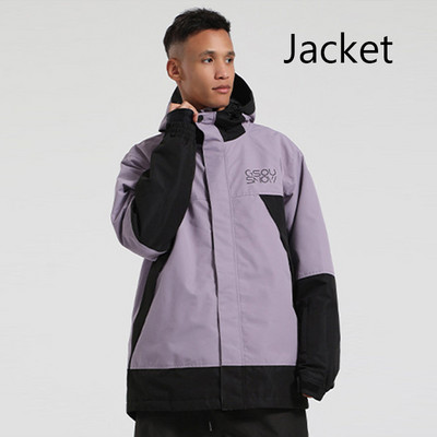 2023 m. žiemos nauja slidinėjimo striukė Vyriška Moteriška viršutinė snieglenčių striukė, šilta, atspari vėjui ir vandeniui, žygio striukės su gobtuvu slidinėjimo kostiumas