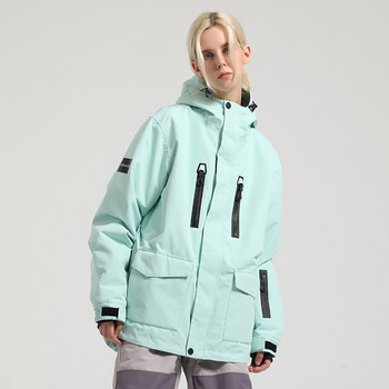 Χειμώνας 2023 Νέο κορυφαίο μπουφάν για σκι Γυναικείο ανδρικό αθλητικό μπουφάν για σνόουμπορντ Ζεστή κουκούλα στολή σκι Αδιάβροχα ρούχα