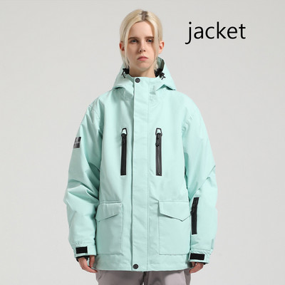 2023 m. žiemos nauja viršutinė slidinėjimo striukė Moteriška lauko sportinė snieglenčių striukė Šiltas slidinėjimo kostiumas su gobtuvu, vėjui atspari vandeniui atspari apranga