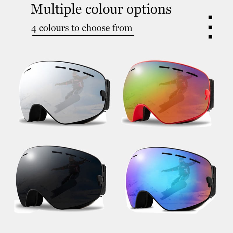 UV400 Apsauginiai nuo rasojimo slidinėjimo akiniai Greitai keičiami lęšiai ir dėklo rinkinys Snieglentės dėvėjimas Slidinėjimo kaukė Akiniai slidinėjimo sniego aprangos priedai Snieglentės