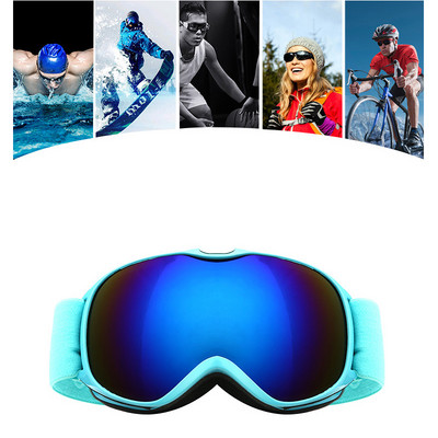 Detské zimné vetruodolné lyžiarske okuliare pre chlapcov a dievčatá UV400 proti zahmlievaniu lyžiarske okuliare pre deti sférické širokouhlé videnie snowboardové okuliare