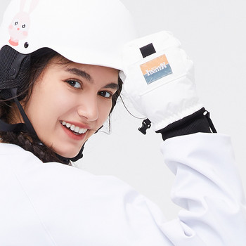 Χειμερινά γυναικεία γάντια σκι Αντιανεμικά αδιάβροχα γάντια ζεστά δάχτυλα ανδρικά εσωτερικά γάντια σκι με πέντε δάχτυλα