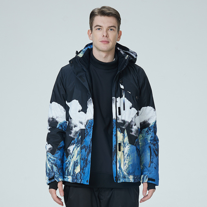 Noua geacă de schi pentru bărbați și femei, cu același stil de căldură de iarnă și jachetă de snowboard îngroșată