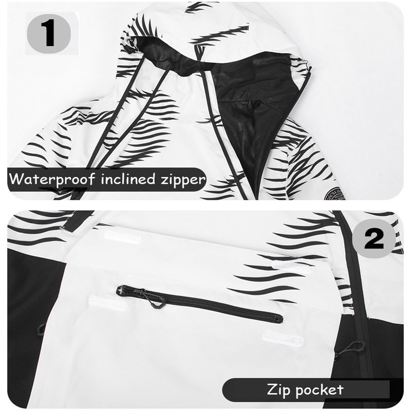 Moteriška žieminė striukė Slidinėjimo kostiumas Vyrams Lauko Slidinėjimo Snieglentės Drabužiai Moteriški sniego paltai Sniego drabužiai Neperšlampami vėjui atsparūs slidinėjimo striukės