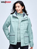 Nauja žieminė pora slidinėjimo sportinė striukė Moteriška vyriška apykakle su gobtuvu žygio snieglenčių paltas lauke stora šilta vėjo striukė