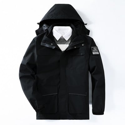 Nauja žieminė pora slidinėjimo sportinė striukė Moteriška vyriška apykakle su gobtuvu žygio snieglenčių paltas lauke stora šilta vėjo striukė