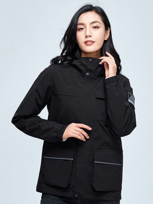 Nauja žieminė pora slidinėjimo sportinė striukė Moteriška vyriška apykakle su gobtuvu žygio snieglenčių paltas lauke stora šilta vėjo striukė