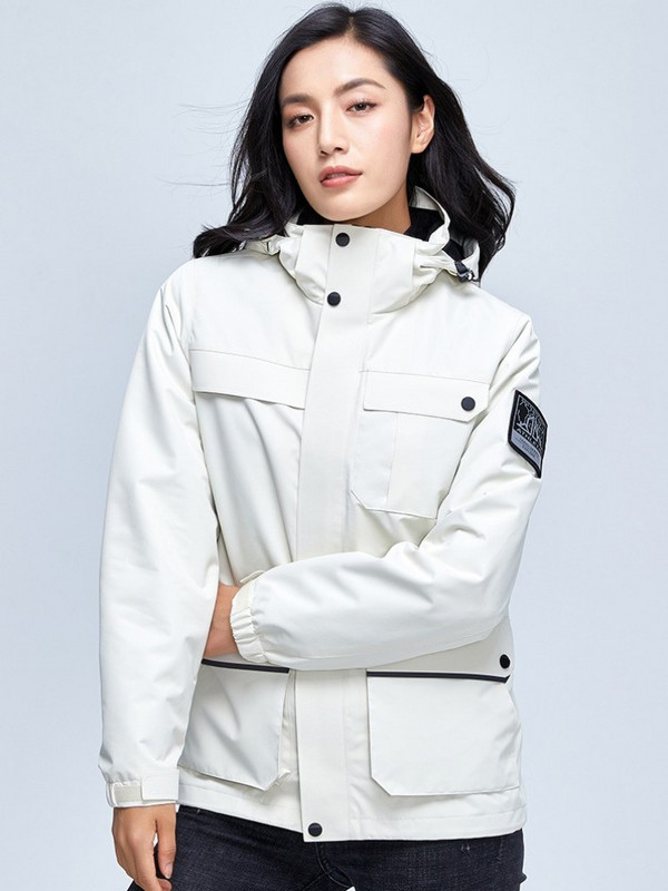 Nauja žieminė pora slidinėjimo sportinė striukė Moteriška vyriška apykakle su gobtuvu žygio snieglenčių paltas lauke stora šilta vėjo striukė