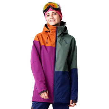 Дамско ски яке с качулка с марка RUNNING RIVER Висококачествено професионално спортно облекло Дамски якета за открито с цветни блокове N7420N