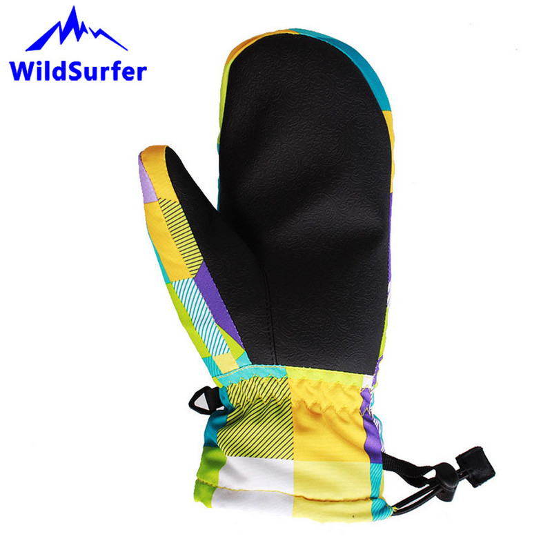 WildSurfer Dječje skijaške rukavice Rukavice za snowboard Zimske rukavice za sport na snijegu na otvorenom Dječaci Djevojčice Vodootporne tople rukavice za skijanje W305