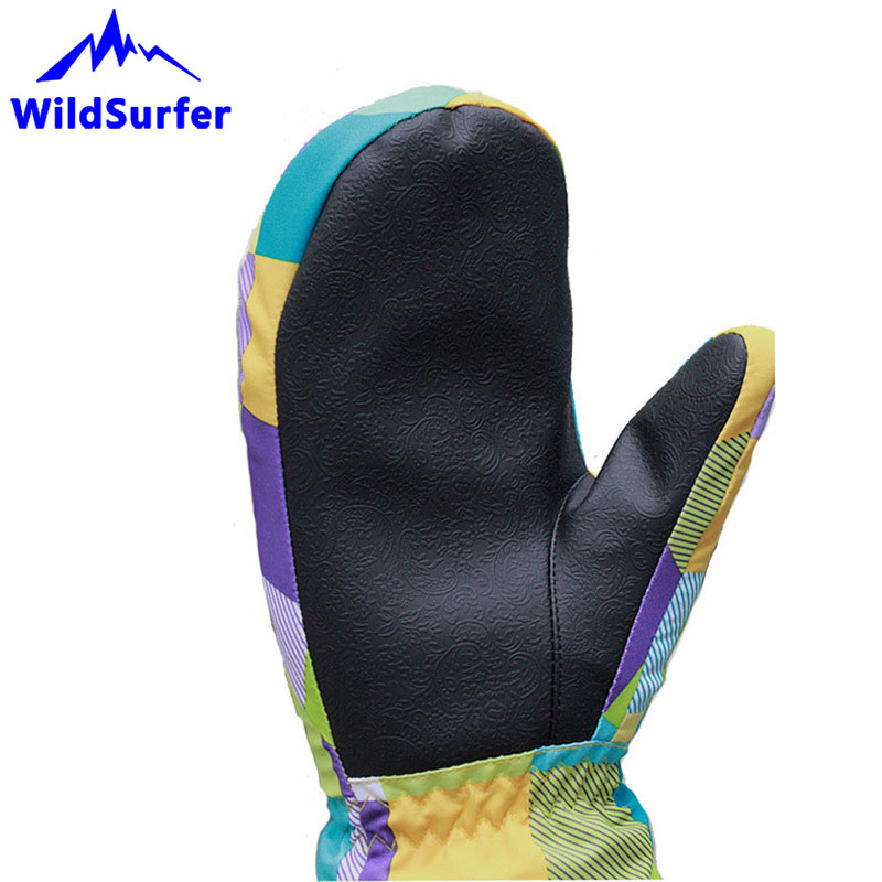 WildSurfer Dječje skijaške rukavice Rukavice za snowboard Zimske rukavice za sport na snijegu na otvorenom Dječaci Djevojčice Vodootporne tople rukavice za skijanje W305