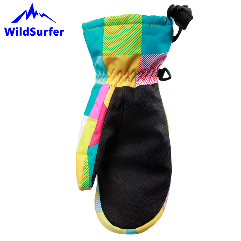 WildSurfer Dječje skijaške rukavice Rukavice za snowboard Zimske rukavice za sport na snijegu na otvorenom Dječaci Djevojčice Vodootporne tople rukavice za skijanje W305