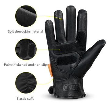 OZERO Outdoor Sports Running Breathable Full Finger Bike Gloves Αγωνιστικά μοτοσικλέτας Προστασία Βαθμού ασφαλείας Guante Moto Glove