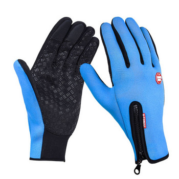 Зимни термални унисекс сензорни топли ръкавици за колоездене На открито Къмпинг Туризъм Велосипед Велосипед Ски ръкавици Спортни ръкавици с цял пръст