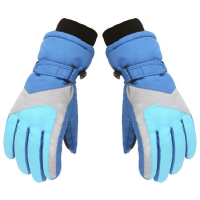 1 pora patvarių vaikiškų žieminių pirštinių Stilingos, labai elastingos, kratinys vaikams šiltos, vandeniui atsparios lauko sporto pirštinės