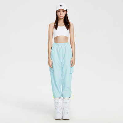 2022 m. Naujos žieminės laisvos slidinėjimo kelnės, moteriškos, neperpučiamos nuo vėjo, vyriškos slidinėjimo vandeniui atsparios lauko kelnės, skirtos sniegui ištempti lynus, kombinezonai, snieglenčių kelnės